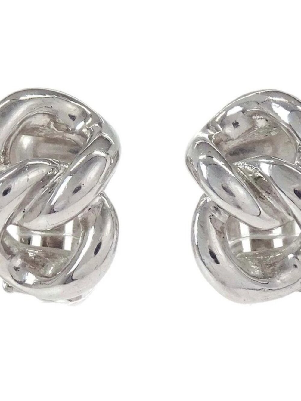 Christian Dior Clip-On Earrings Silver 188417